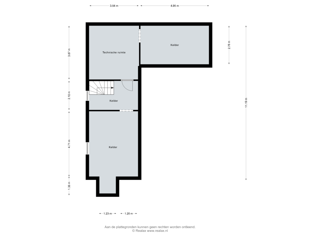 View floorplan of Kelder of Laarwaldstrasse 13