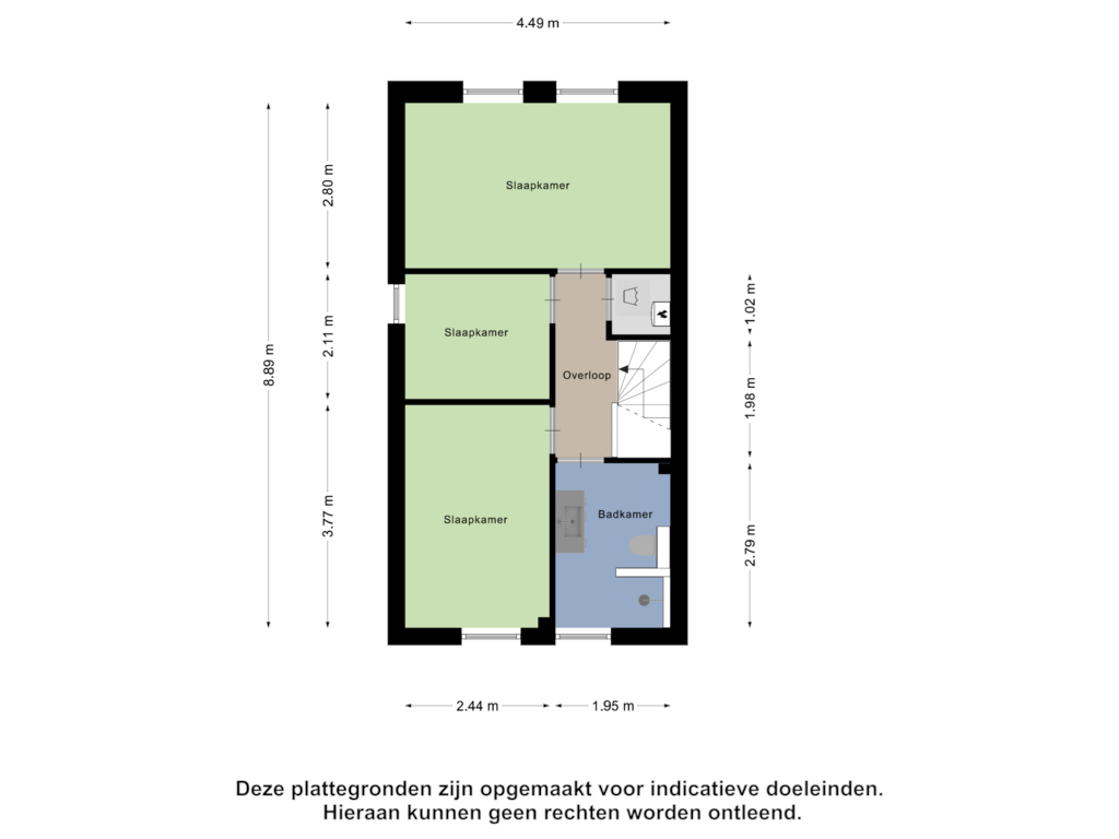 Bekijk plattegrond van Eerste Verdieping van Wislaan 76