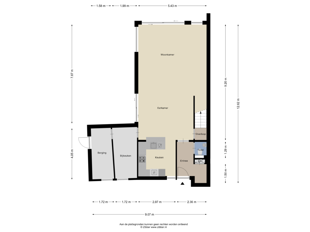 Bekijk plattegrond van Begane Grond van Manillehof 5