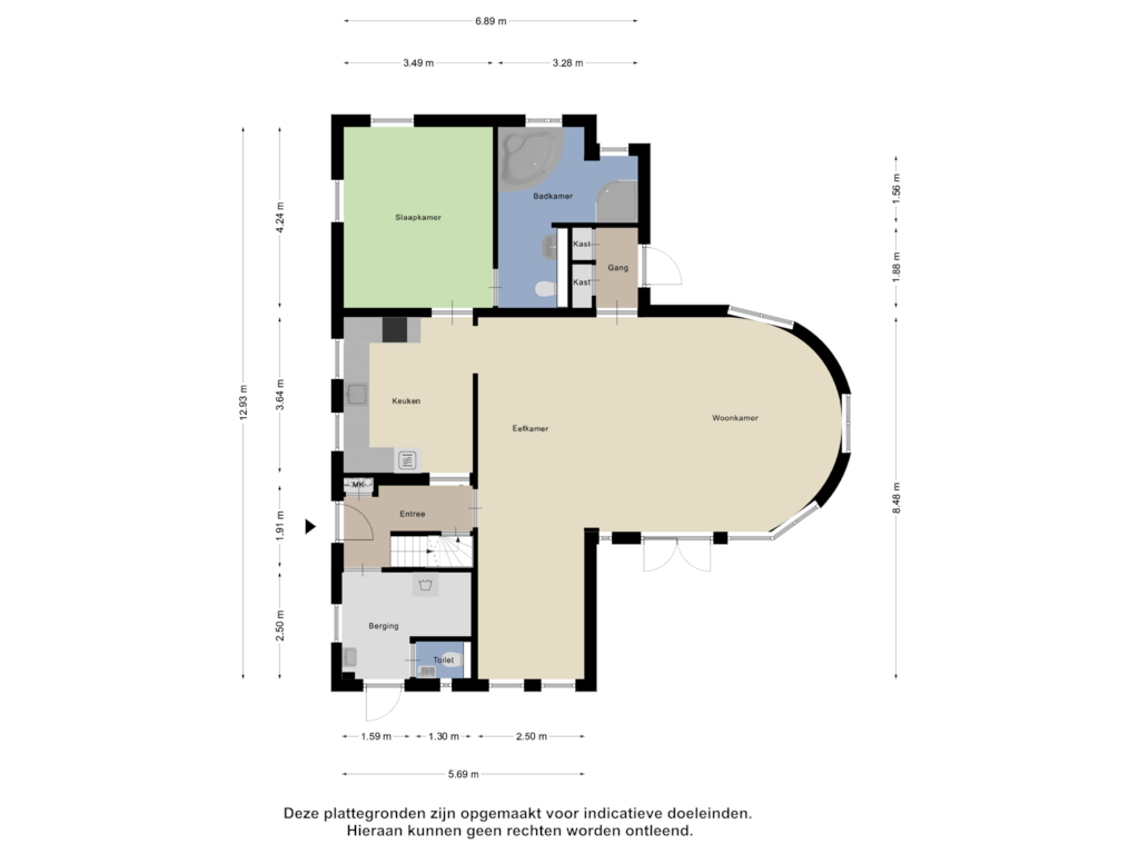 View floorplan of Begane Grond of Koestraat 28