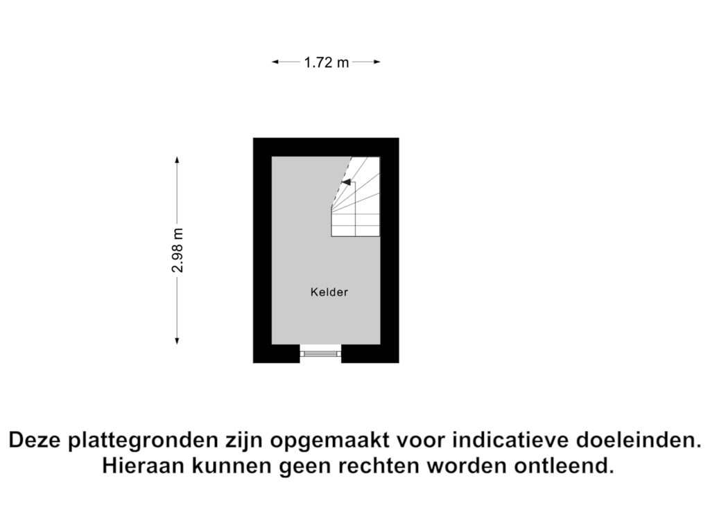 View floorplan of Kelder of Koestraat 28