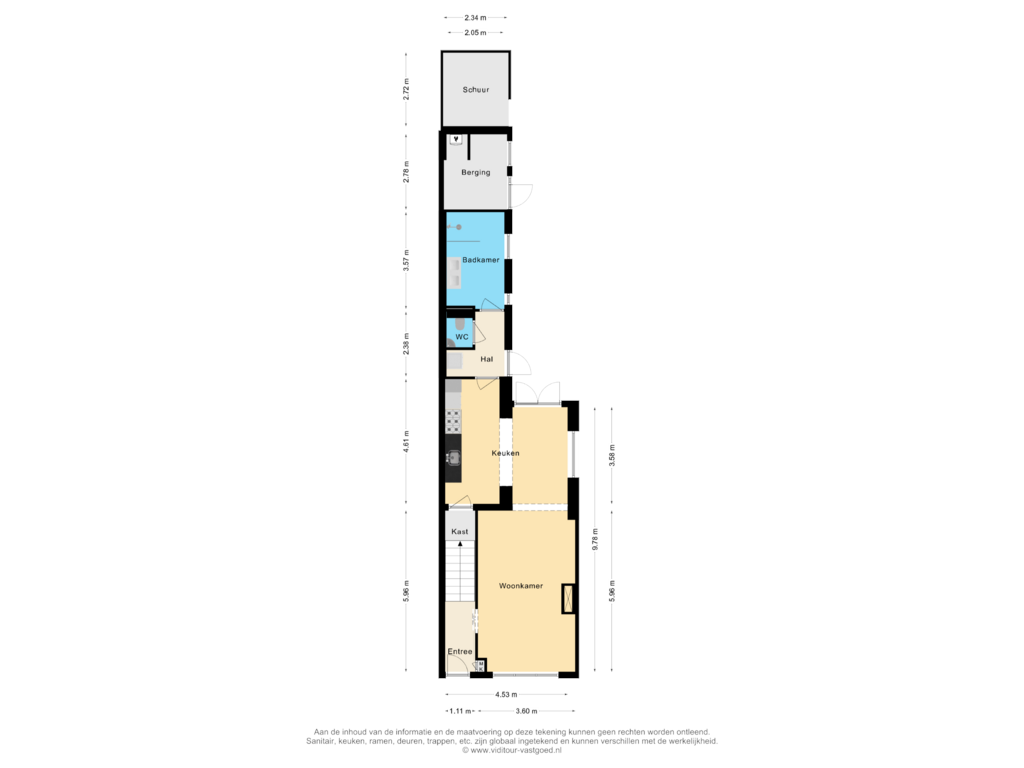 View floorplan of Begane grond of Emmastraat 33