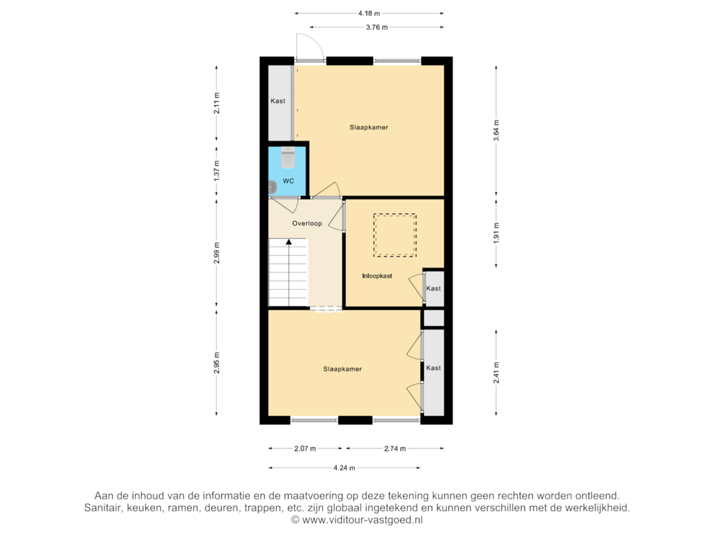 View floorplan of Eerste Verdieping of Emmastraat 33