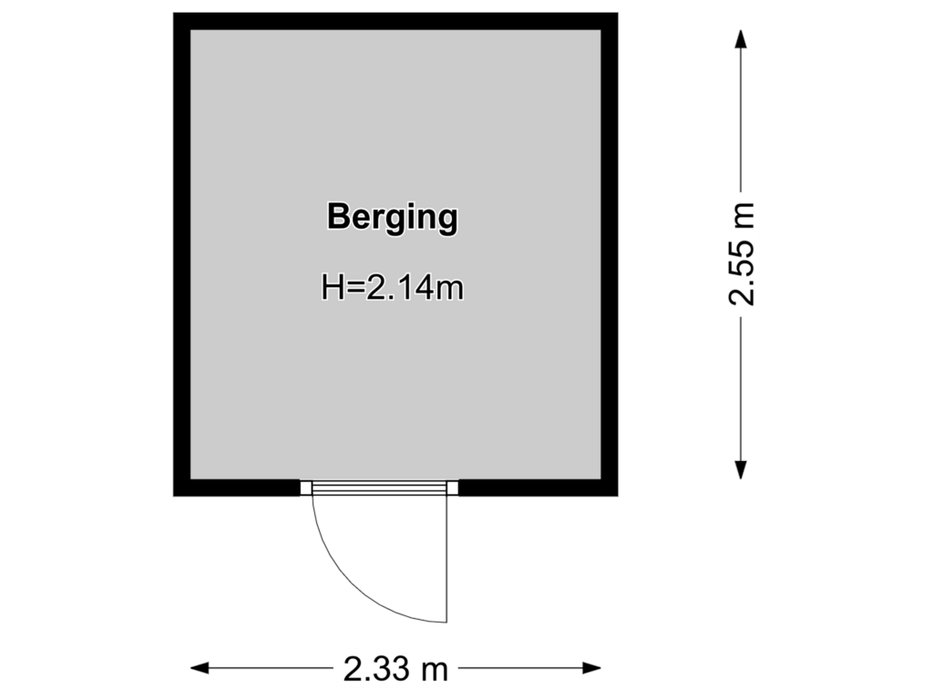 Bekijk plattegrond van Berging van Damstraat 40