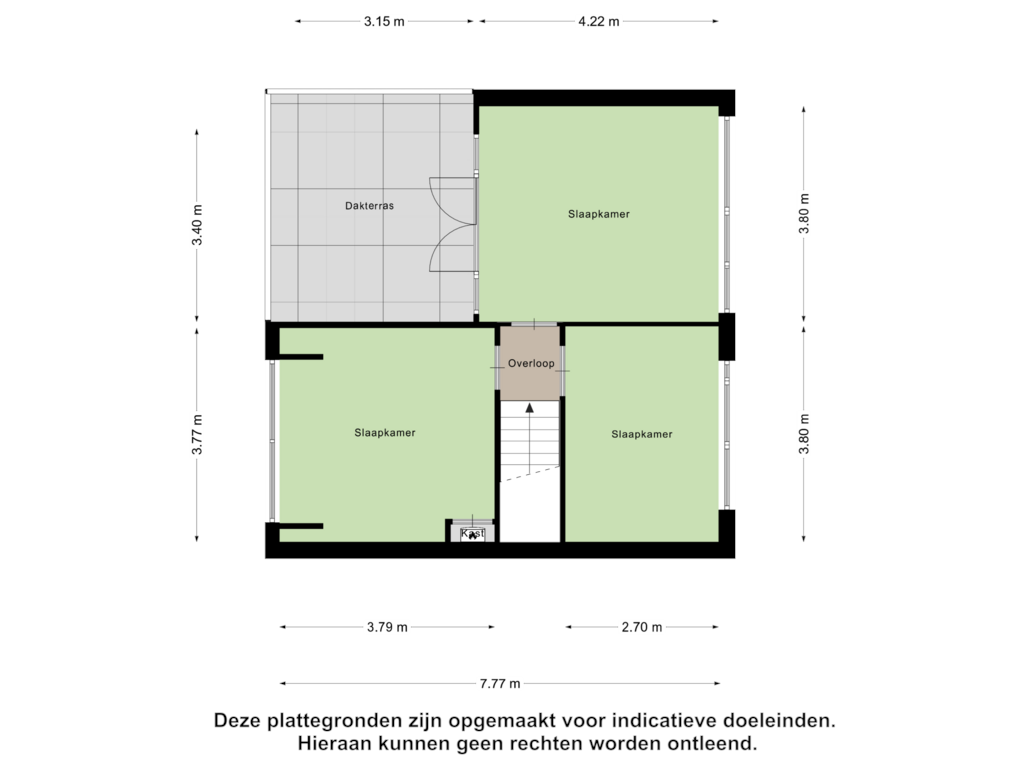 Bekijk plattegrond van Eerste verdieping van Paasdal 77