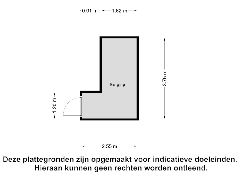 Bekijk plattegrond van Berging van Paasdal 77