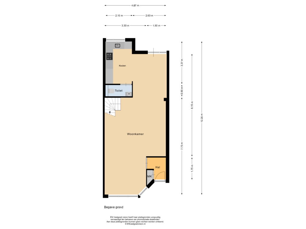 View floorplan of Begane grond of Buntgras 145