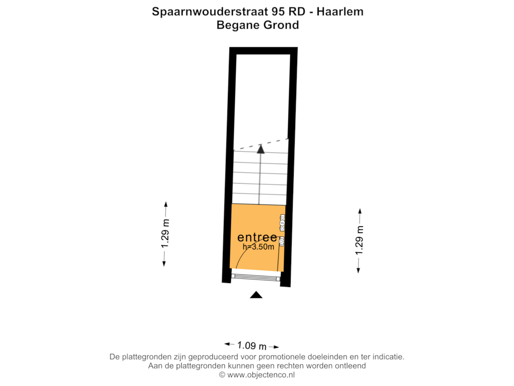 Bekijk plattegrond van BEGANE GROND van Spaarnwouderstraat 95-RD