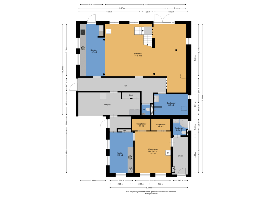 Bekijk plattegrond van Begane Grond van De Streek 11