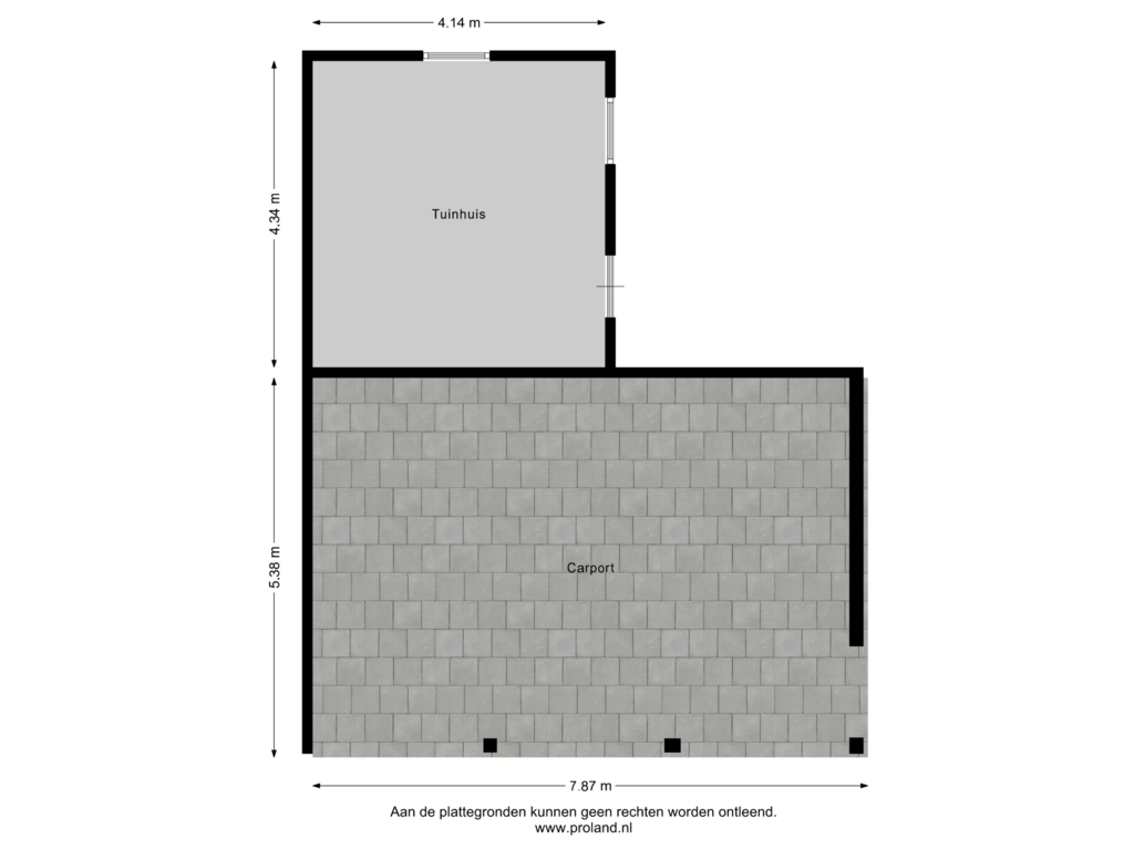 Bekijk plattegrond van Tuinhuis van De Streek 11