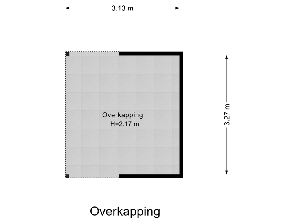 Bekijk plattegrond van Overkapping van Verlengde Raadhuislaan 4