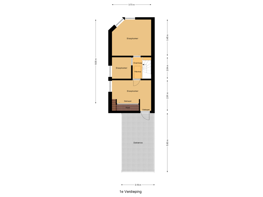 Bekijk plattegrond van 1e Verdieping van Weteringstraat 57