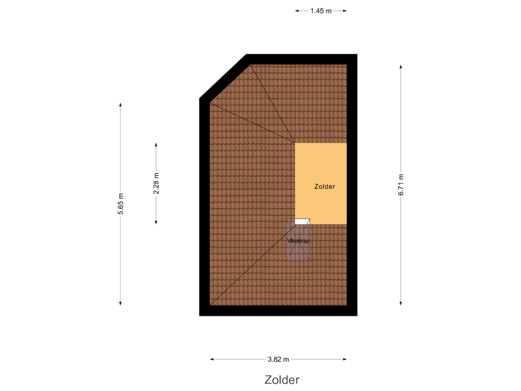 Bekijk plattegrond van Zolder van Weteringstraat 57