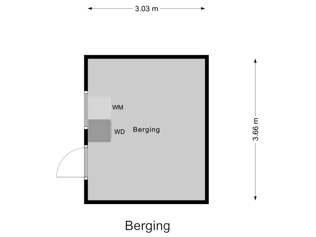 Bekijk plattegrond van Berging van Weteringstraat 57