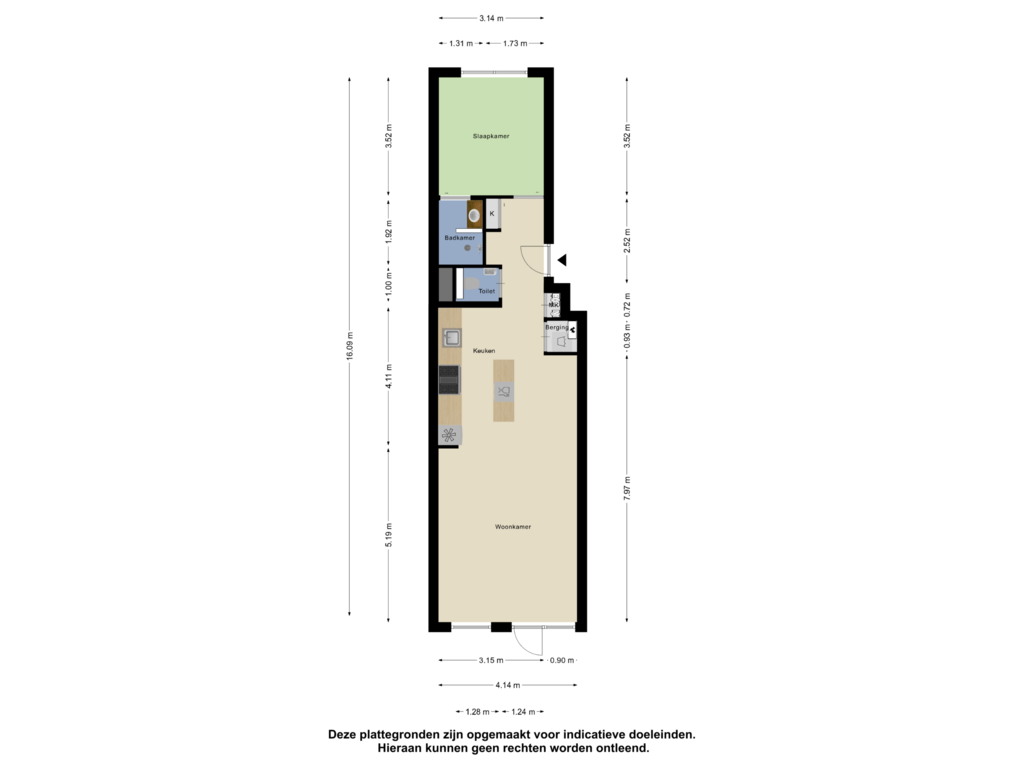 Bekijk plattegrond van Appartement van Van Wijnbergenlaan 10-A