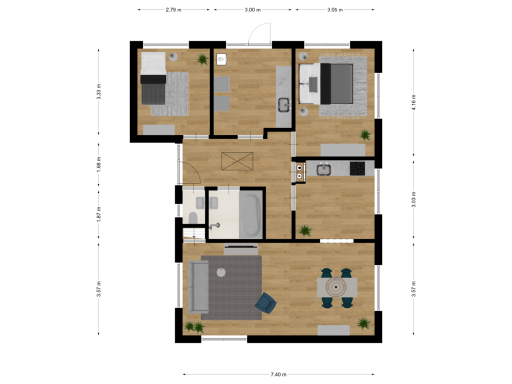 Bekijk plattegrond van First floor van Eekhoutswijk 12