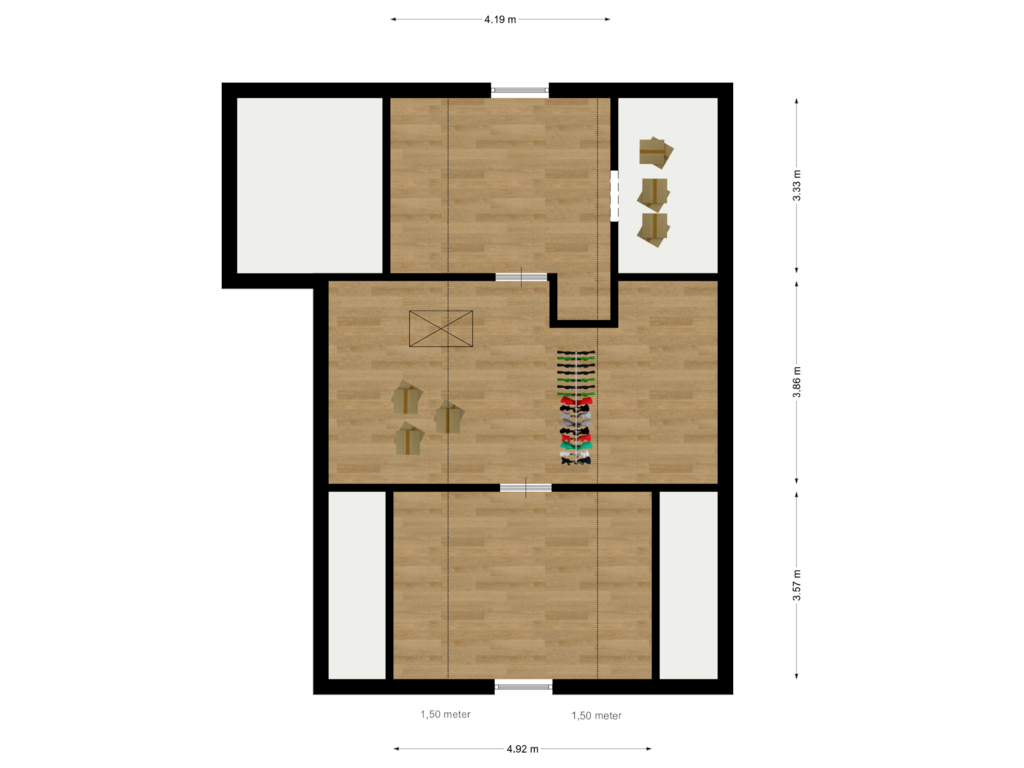 Bekijk plattegrond van Verdieping van Eekhoutswijk 12