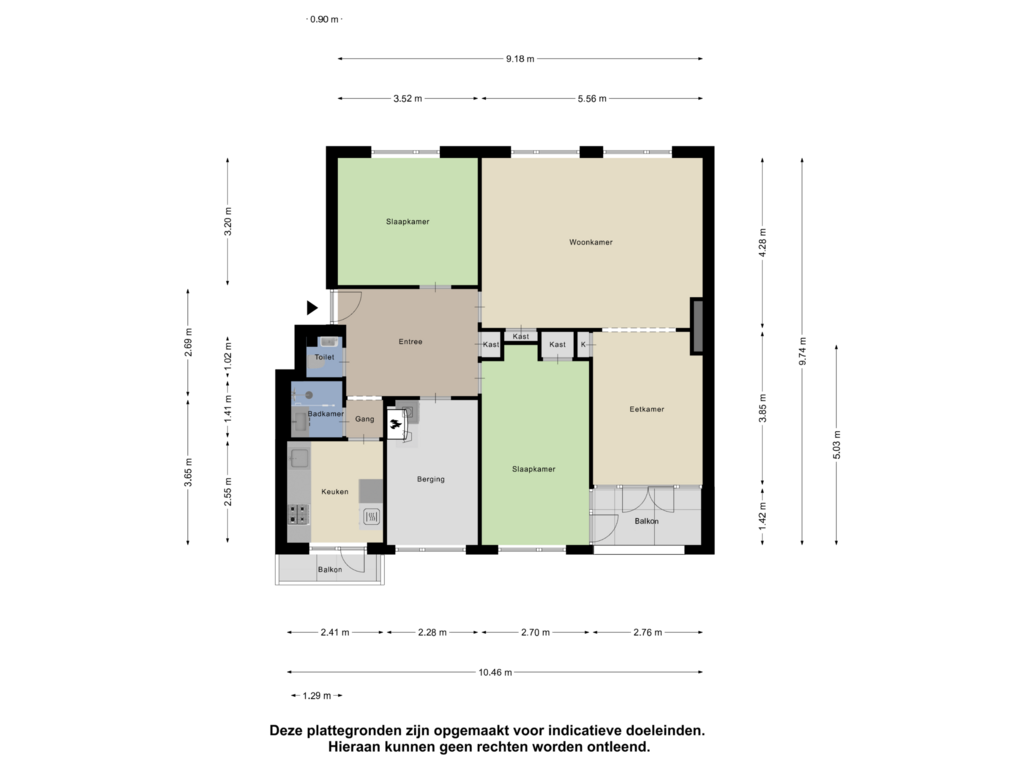 Bekijk plattegrond van Appartement van Dr. Struyckenstraat 15-A