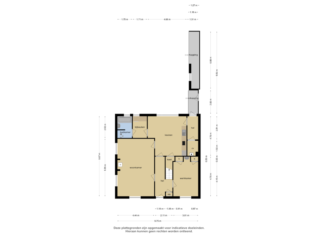 Bekijk plattegrond van Begane grond van Antoniusstraat 31