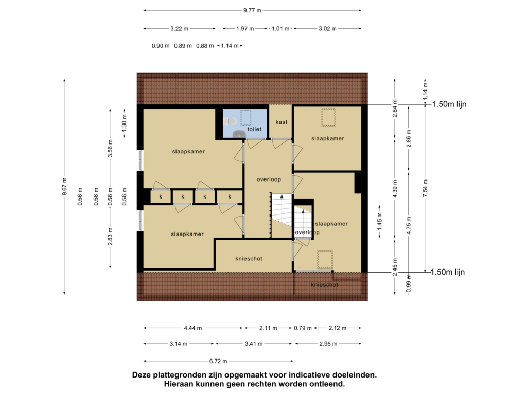 Bekijk plattegrond van 1e verdieping van Antoniusstraat 31