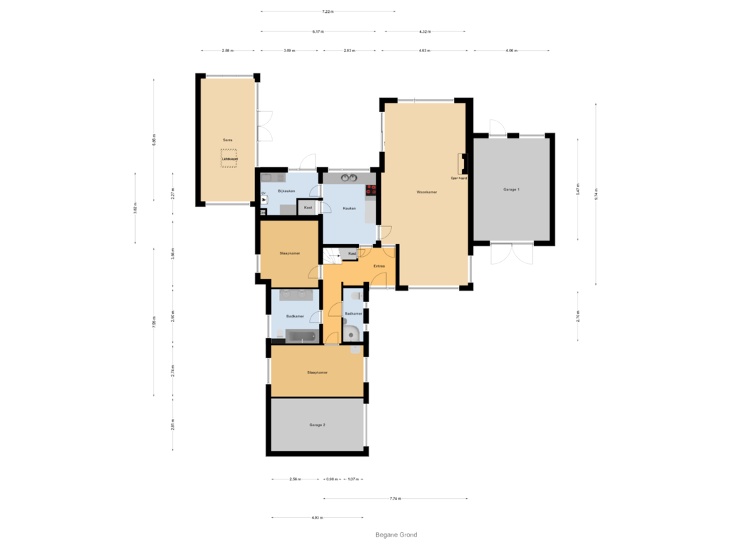 Bekijk plattegrond van Begane Grond van De Scheerman 10