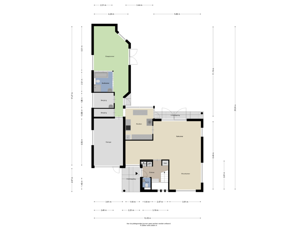 Bekijk plattegrond van Begane Grond van Zandhagedis 22