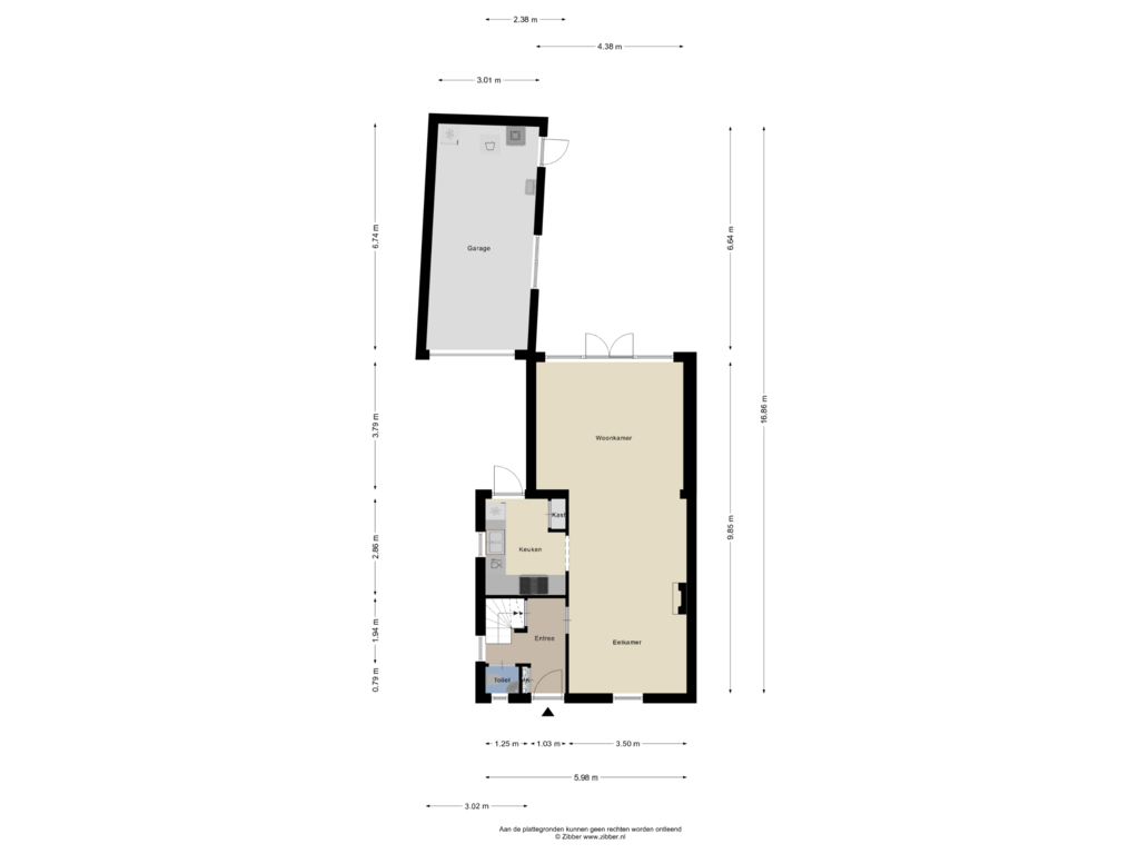 Bekijk plattegrond van Begane Grond van Nieuwelaan 35