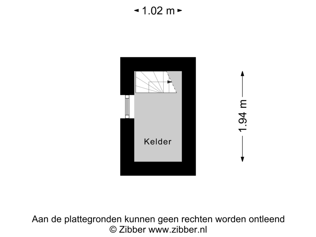 Bekijk plattegrond van Kelder van Nieuwelaan 35