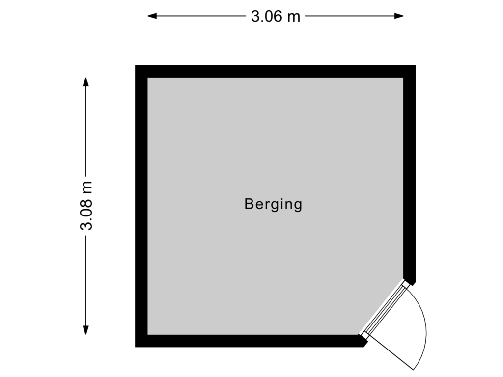 Bekijk plattegrond van Berging van Zuiderkruis 52-B