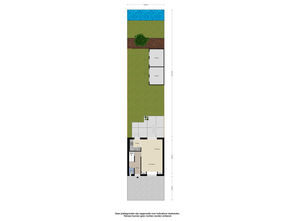 View floorplan of Begane Grond Tuin of Goudse Rijweg 286