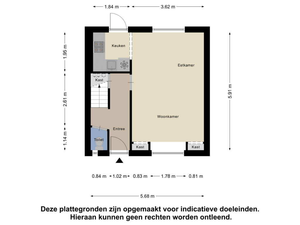 View floorplan of Begane Grond of Goudse Rijweg 286