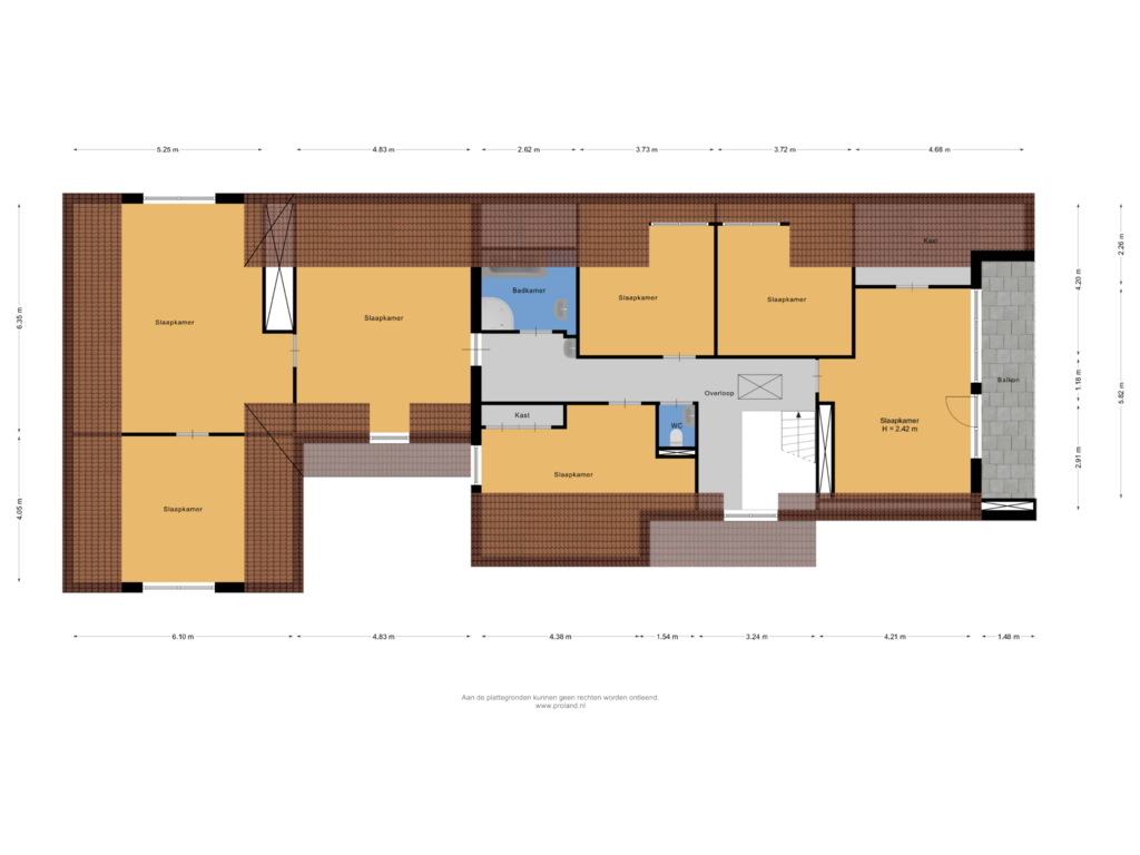 Bekijk plattegrond van 1e Verdieping van Elleboogsvaart 13-A