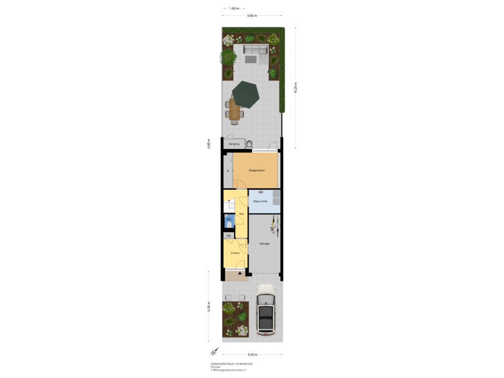 Bekijk plattegrond van Perceel van Seringenstraat 56