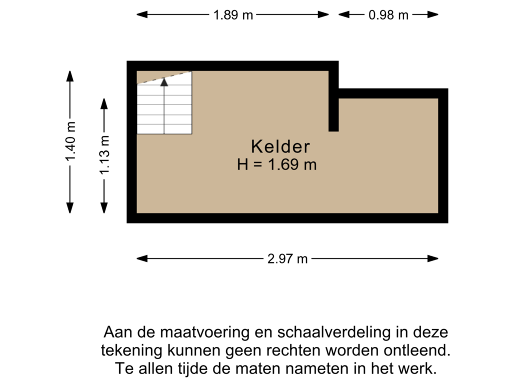 Bekijk plattegrond van Kelder van Brinkersweg 42