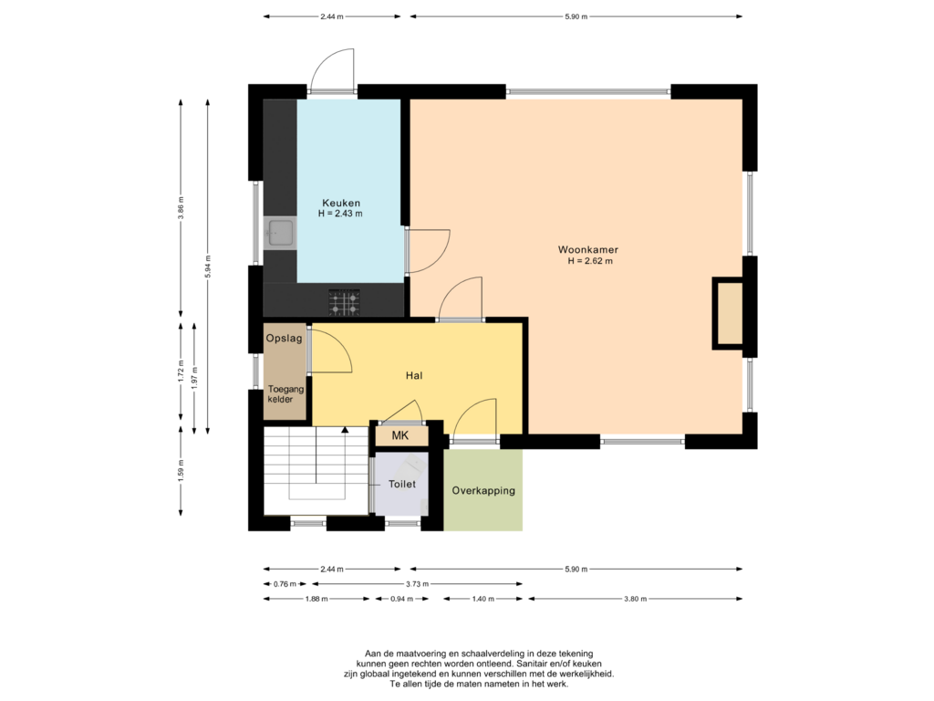 Bekijk plattegrond van Begane grond van Brinkersweg 42