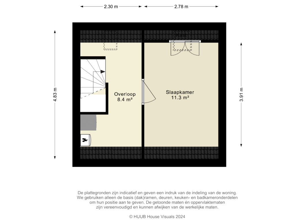 Bekijk plattegrond van 2e Verdieping van Grote Beer 24