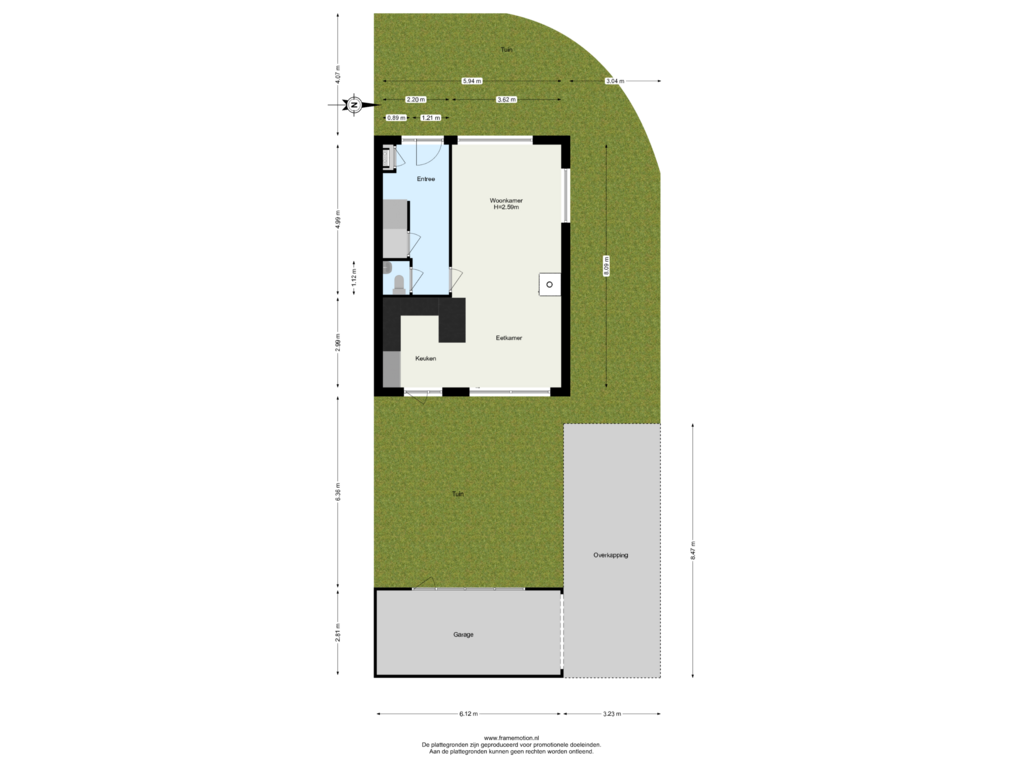 Bekijk plattegrond van Begane Grond tuin van Marijkelaan 23