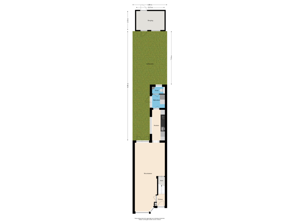 Bekijk plattegrond van Situatie van Hoflanderweg 43