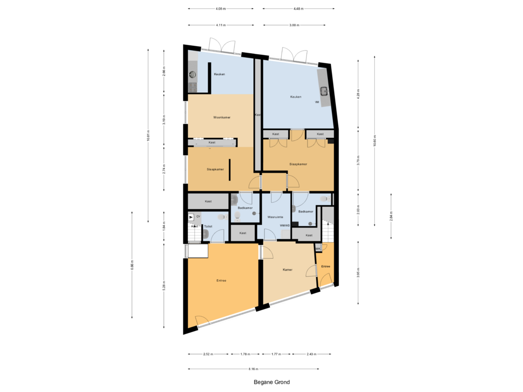 Bekijk plattegrond van Begane Grond van 's-Heer Hendrikskinderenstraat 49