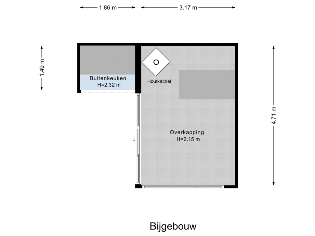 Bekijk plattegrond van Bijgebouw van A.J. van Reststraat 36