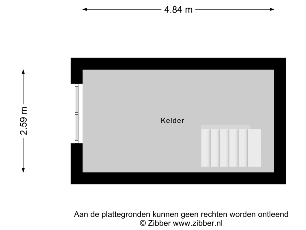 View floorplan of Kelder of Dorpsstraat 14