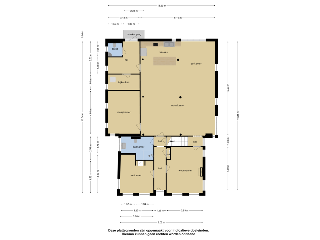 View floorplan of Begane grond of Foarwei 180