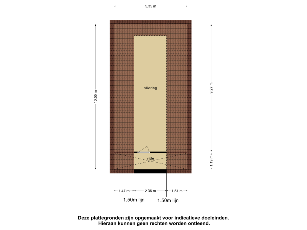 View floorplan of Vliering of Foarwei 180