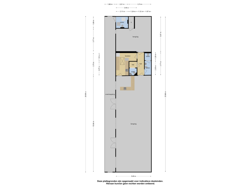 View floorplan of Berging 1 of Foarwei 180