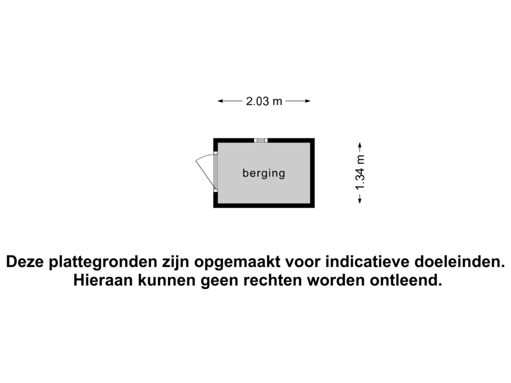 View floorplan of Berging 3 of Foarwei 180