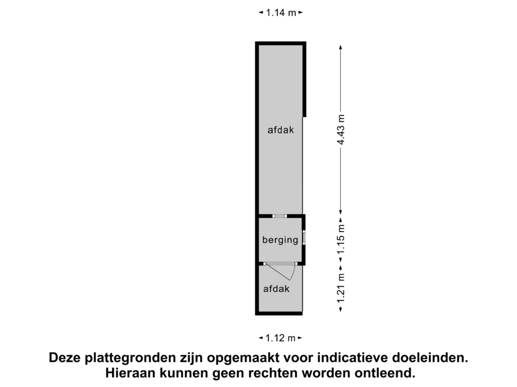 View floorplan of Berging 4 of Foarwei 180