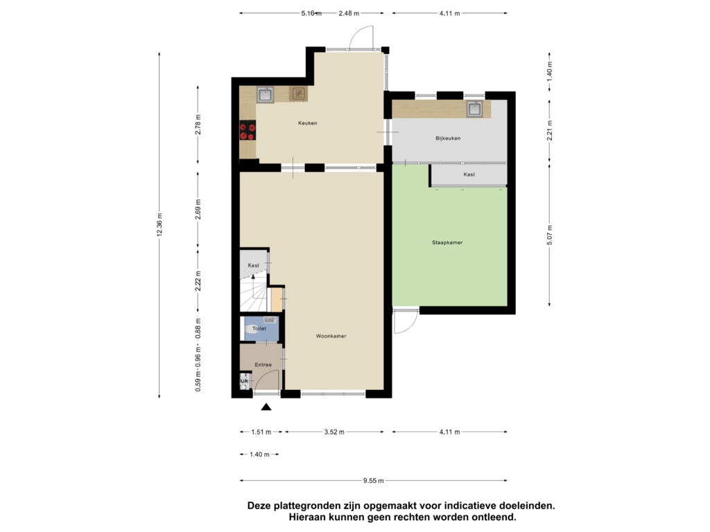 Bekijk plattegrond van Begane Grond van Van Vlattenstraat 25