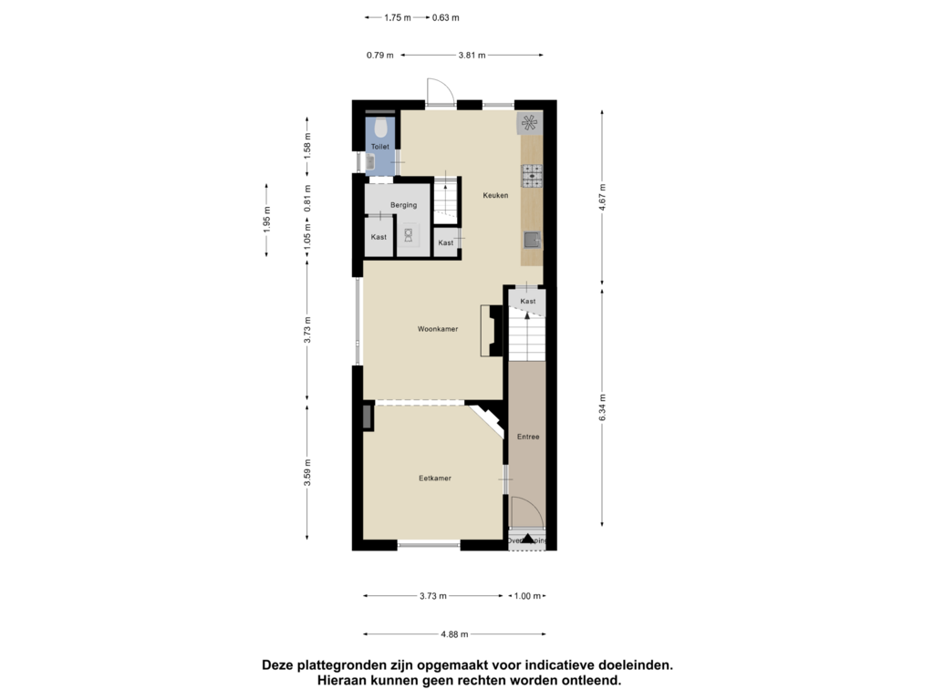 Bekijk plattegrond van Begane Grond van Asselsestraat 108