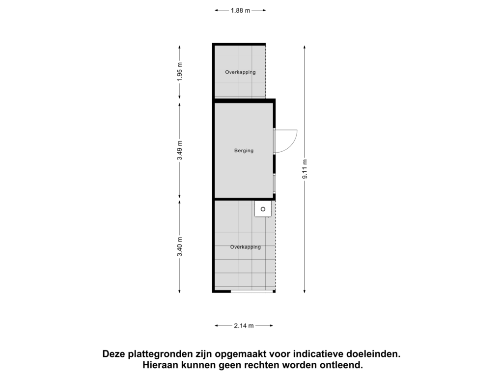 Bekijk plattegrond van Berging van Asselsestraat 108