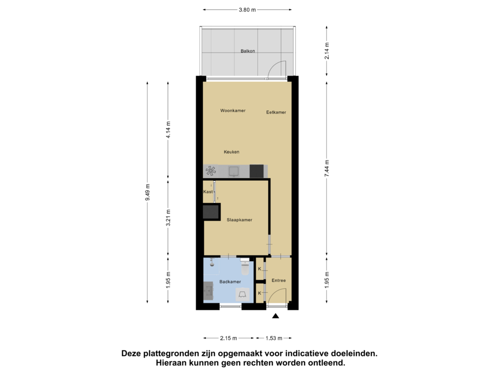 Bekijk plattegrond van Appartement van Van der Hagenstraat 933